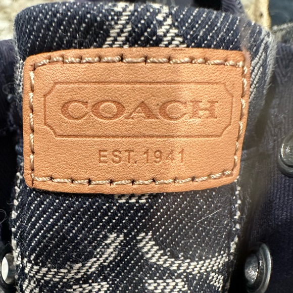 Coach Flats Denim Blue Size 9 - Picture 5 of 6